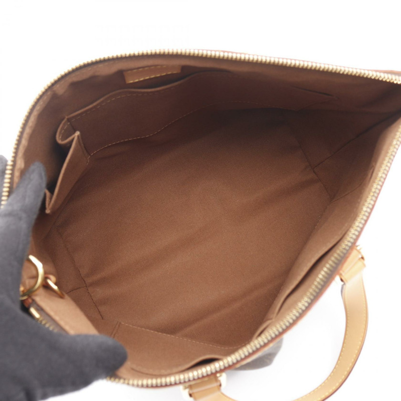 路易威登 Palermo PM 單肩手提包 M40145 Monogram 皮革 棕色 二手 LV-2