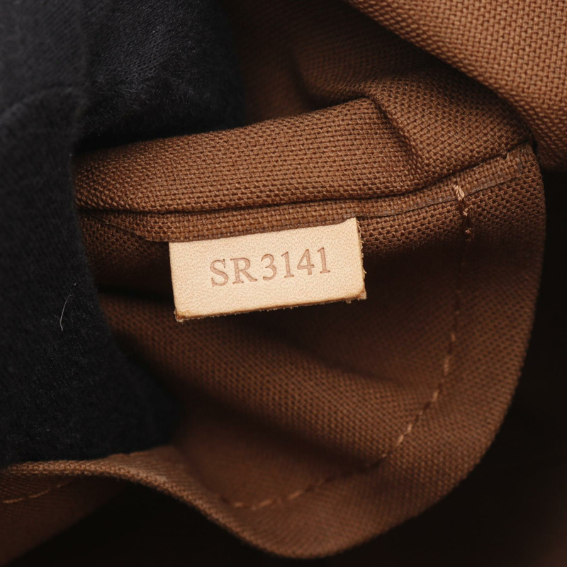 路易威登 Palermo PM 單肩手提包 M40145 Monogram 皮革 棕色 二手 LV-4