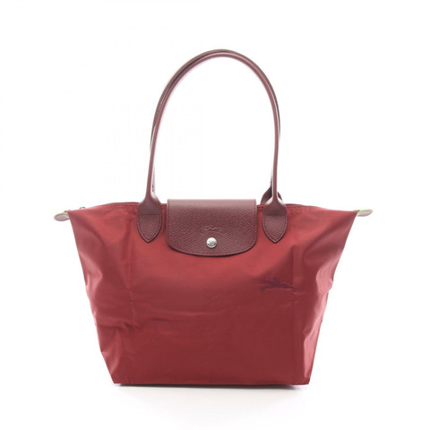 Longchamp LE PLIAGE ORIGINAL M 托特包 2605919P98 帆布皮革 酒紅色 全新 女士