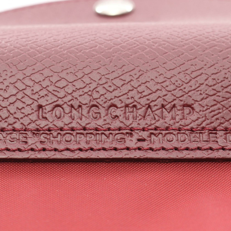 Longchamp LE PLIAGE ORIGINAL M 托特包 2605919P98 帆布皮革 酒紅色 全新 女士-3