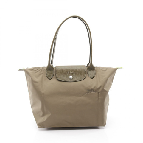 Longchamp Le Pliage 綠色 M 托特包 L2605919M04 尼龍皮革 卡其色 新款 女士