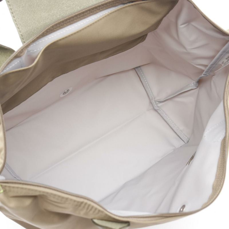 Longchamp Le Pliage 綠色 M 托特包 L2605919M04 尼龍皮革 卡其色 新款 女士-2