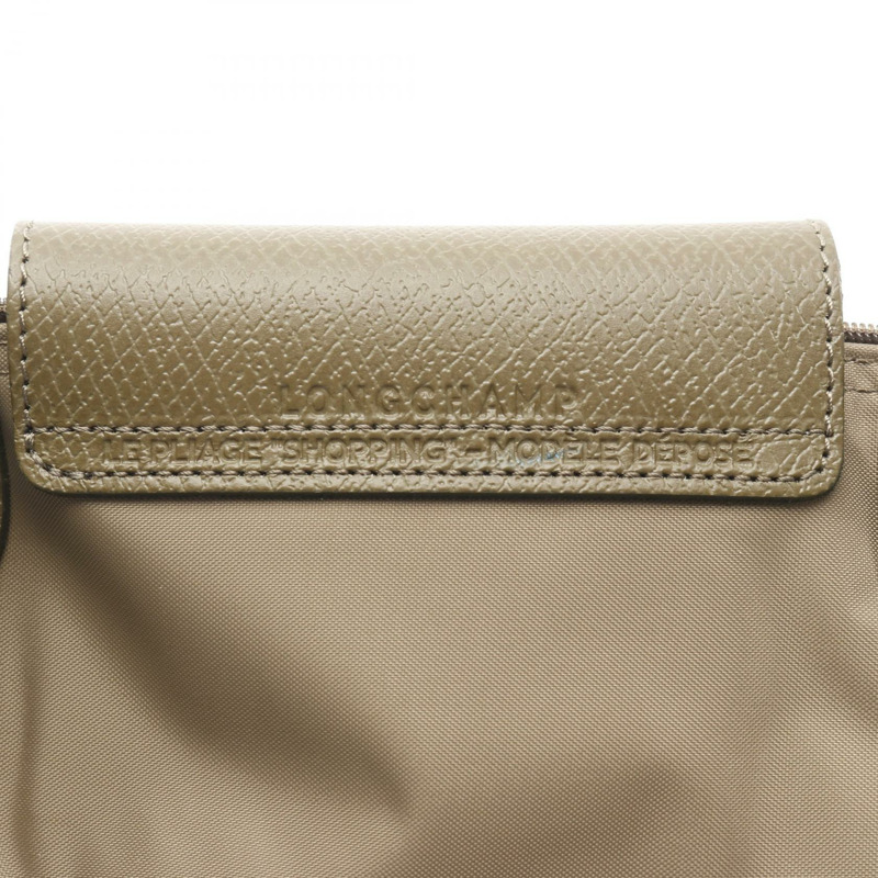 Longchamp Le Pliage 綠色 M 托特包 L2605919M04 尼龍皮革 卡其色 新款 女士-3