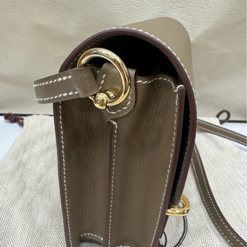 Hermes 猪鼻子19金扣 大象灰B刻-2