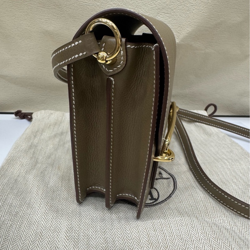 Hermes 猪鼻子19金扣 大象灰B刻-3