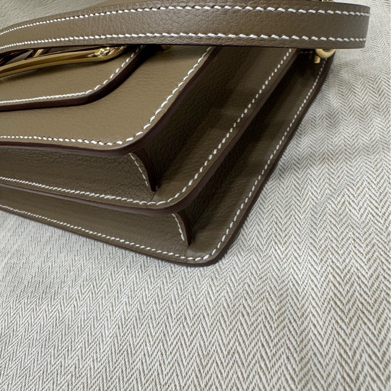 Hermes 猪鼻子19金扣 大象灰B刻-6