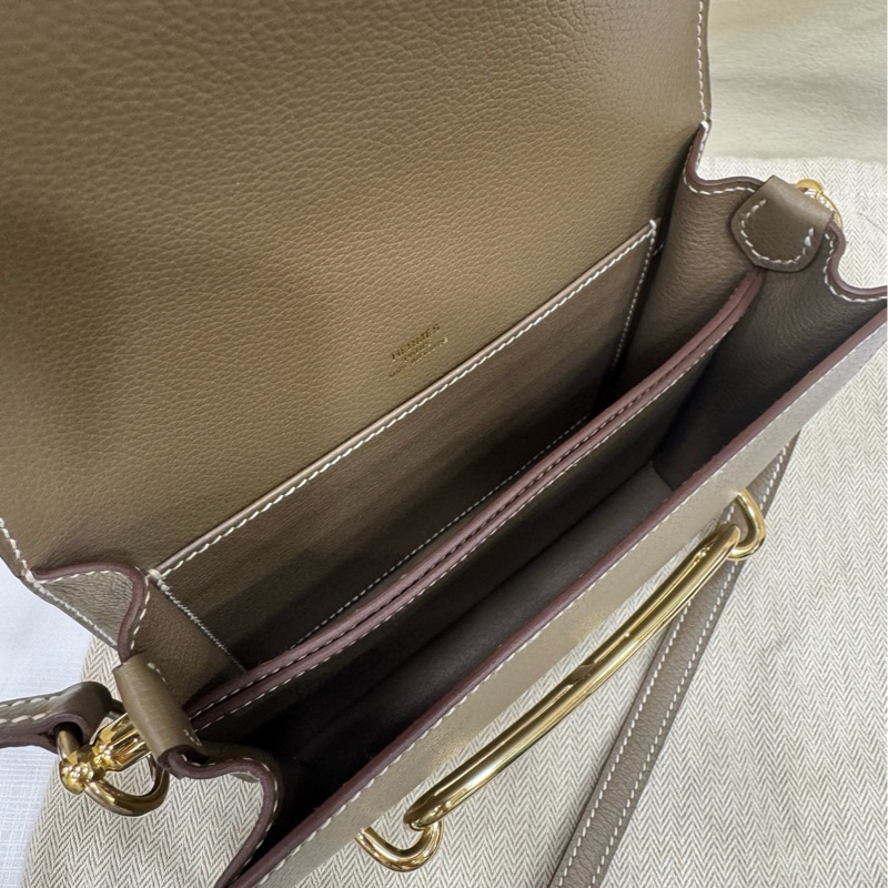 Hermes 猪鼻子19金扣 大象灰B刻-8