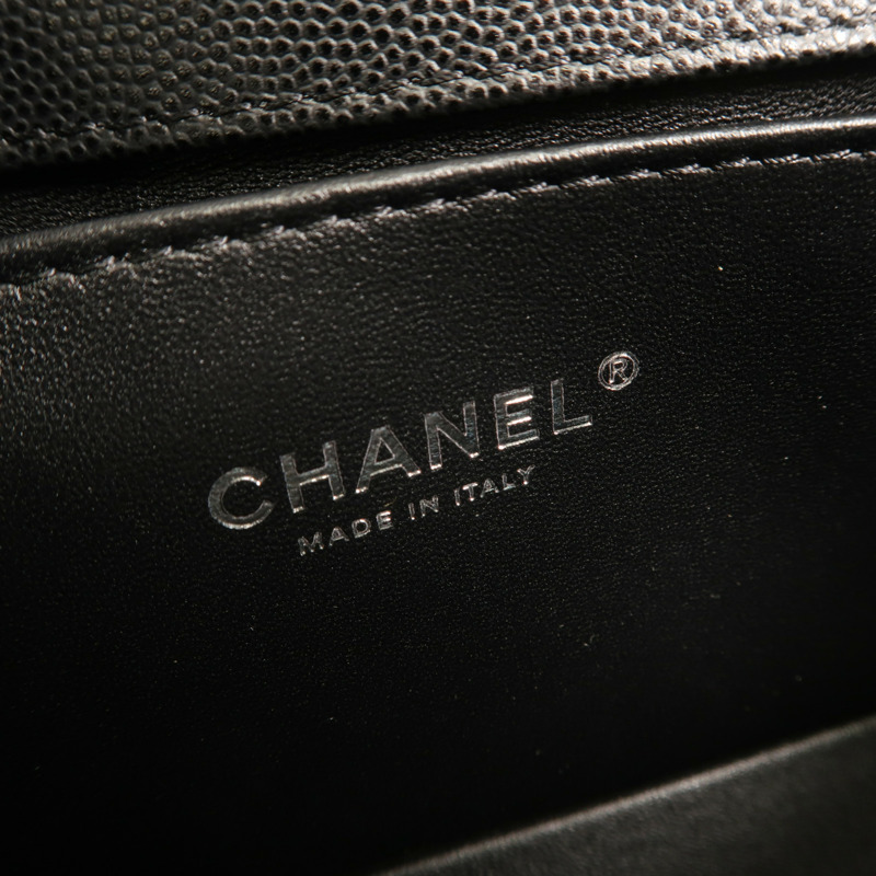 CHANEL 牛皮皮革Boy 25鏈帶肩背袋-10