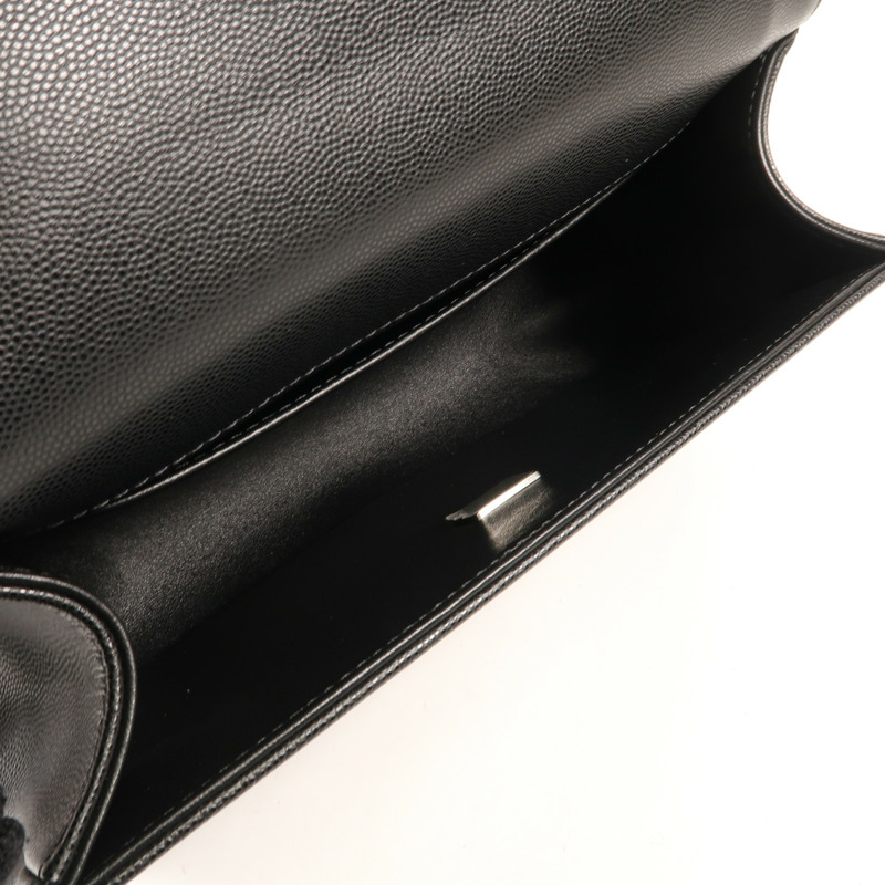 CHANEL 牛皮皮革Boy 25鏈帶肩背袋-12