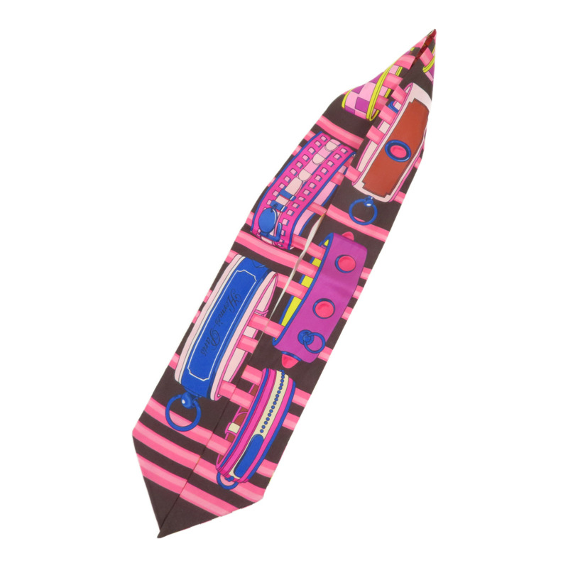 HERMES 絲質Twilly絲巾-2