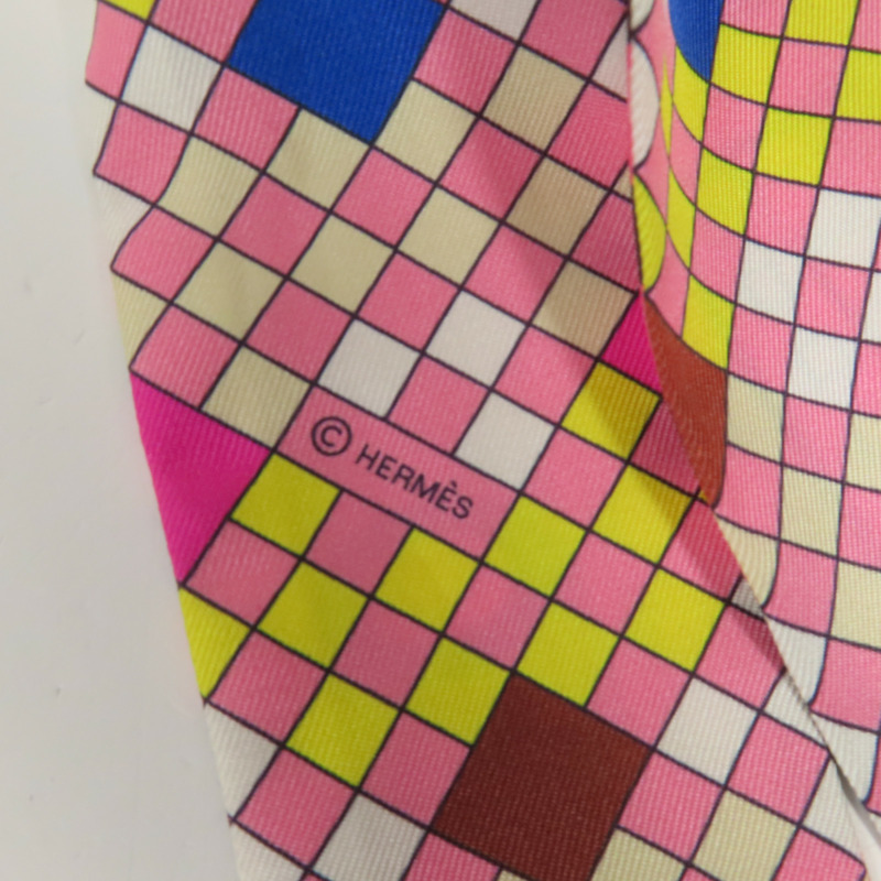 HERMES 絲質Twilly絲巾-5