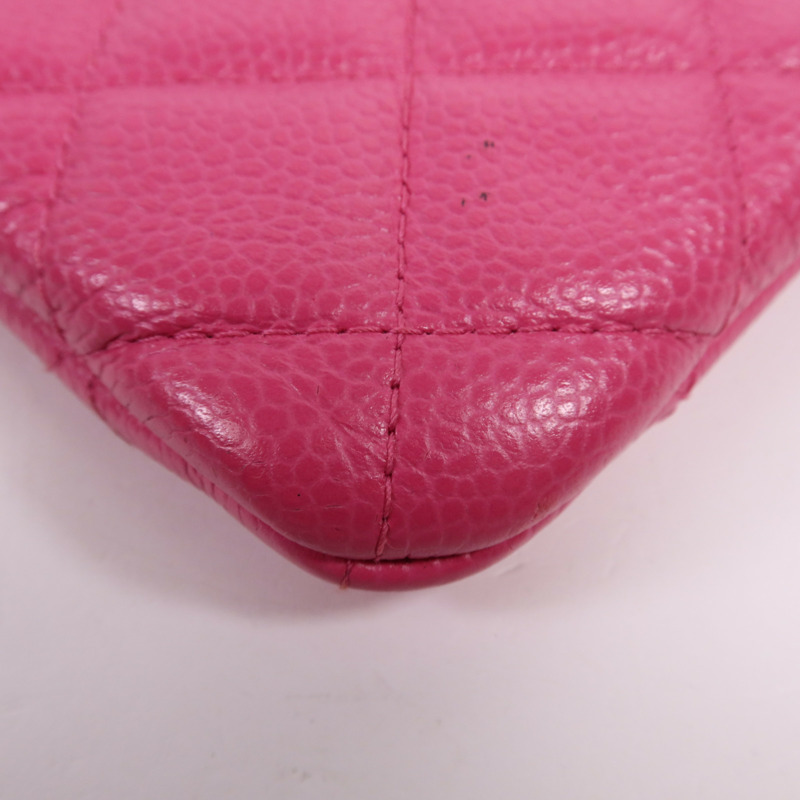 CHANEL 牛皮皮革Classic Medium銀扣手拿包-8