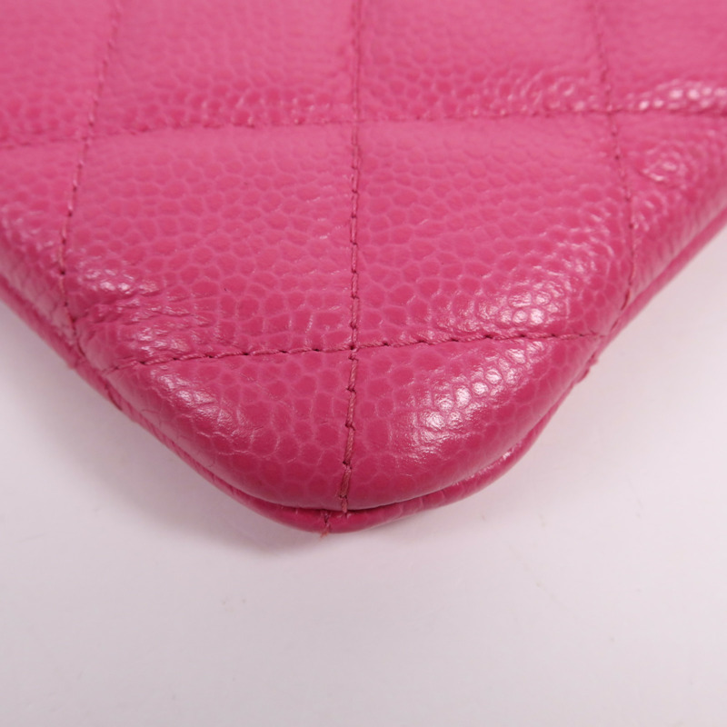 CHANEL 牛皮皮革Classic Medium銀扣手拿包-10