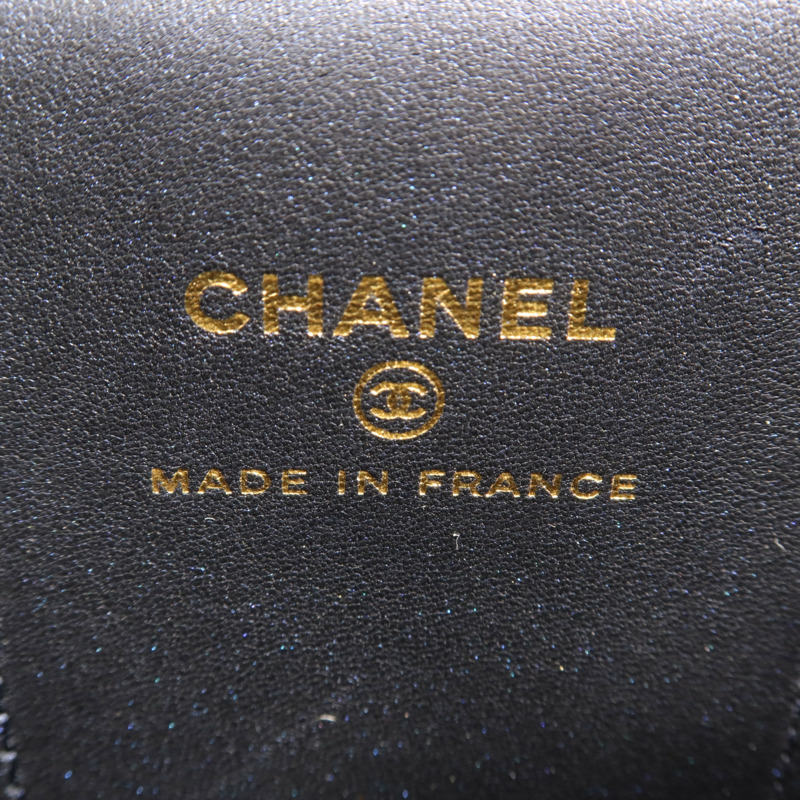 CHANEL 羊皮皮革Vanity Case金扣手挽肩背兩用袋-10