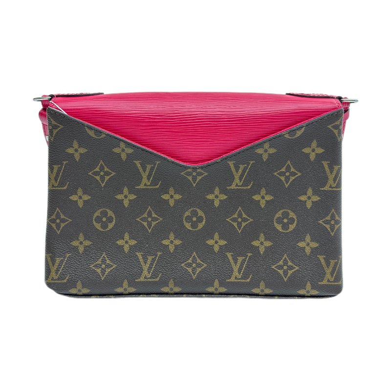 路易威登 LV Saint Michel Monogram 撞色皮革斜背包-1