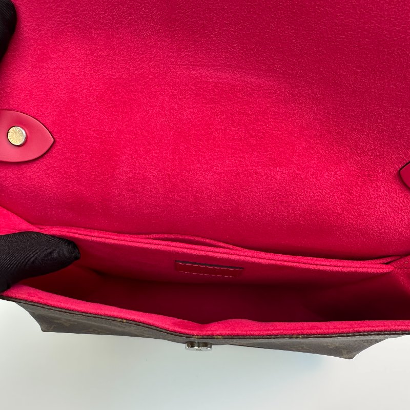 路易威登 LV Saint Michel Monogram 撞色皮革斜背包-7