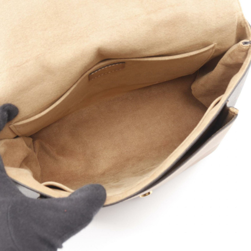 路易威登 Marignan 手提包，塗層帆布和皮革，Monogram 圖案，女士，棕褐色，M44257-2