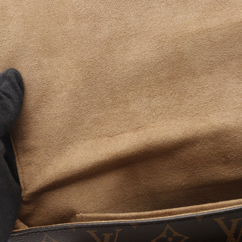 路易威登 Marignan 手提包，塗層帆布和皮革，Monogram 圖案，女士，棕褐色，M44257-5