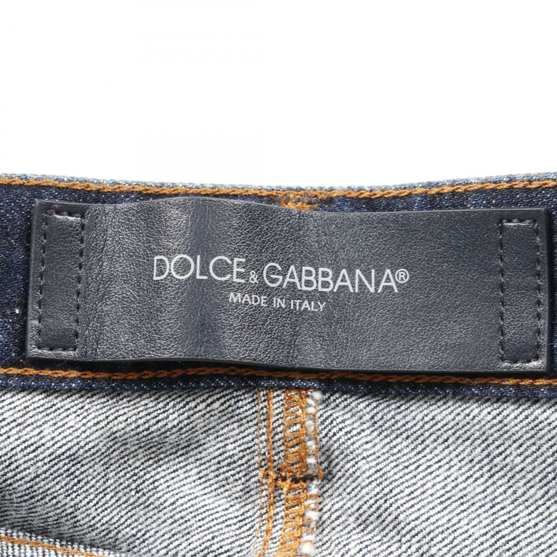DOLCE & GABBANA 牛仔褲 #54 棉質海軍藍男士二手牛仔褲-2