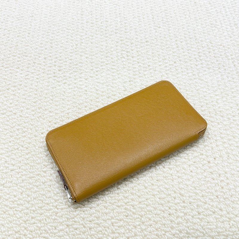 HERMES - 2S芝麻色EPSON 銀釦 Silk'in Azap 長夾-1