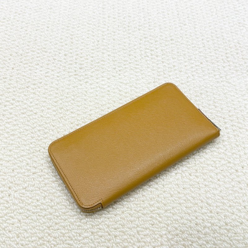 HERMES - 2S芝麻色EPSON 銀釦 Silk'in Azap 長夾-0