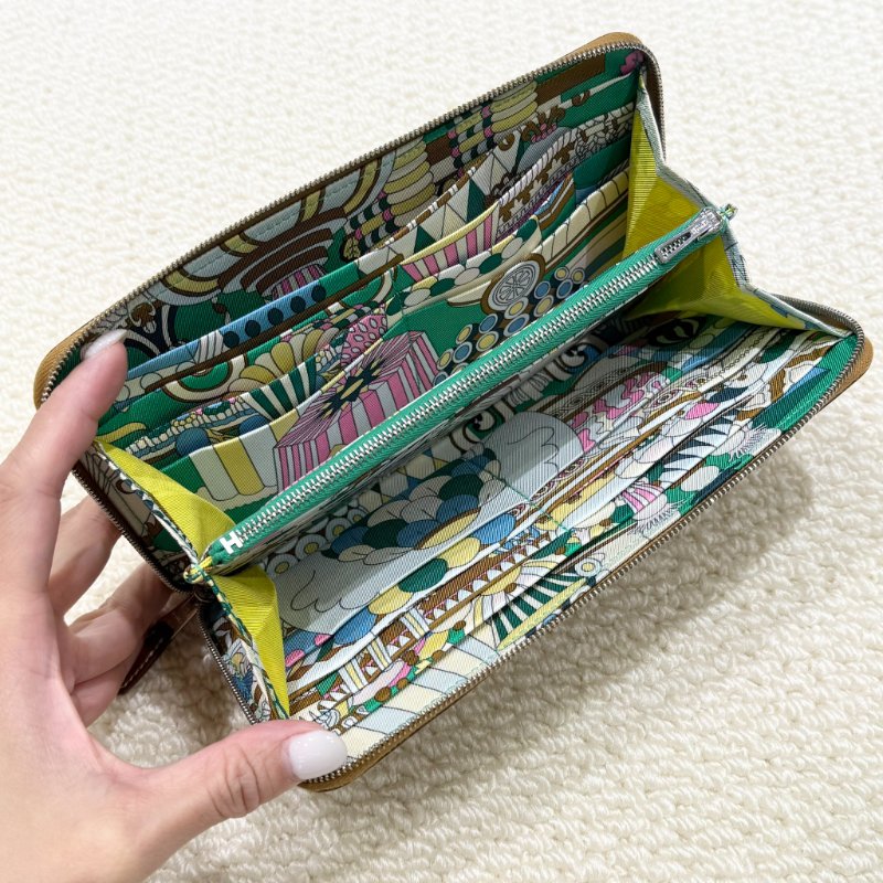 HERMES - 2S芝麻色EPSON 銀釦 Silk'in Azap 長夾-3