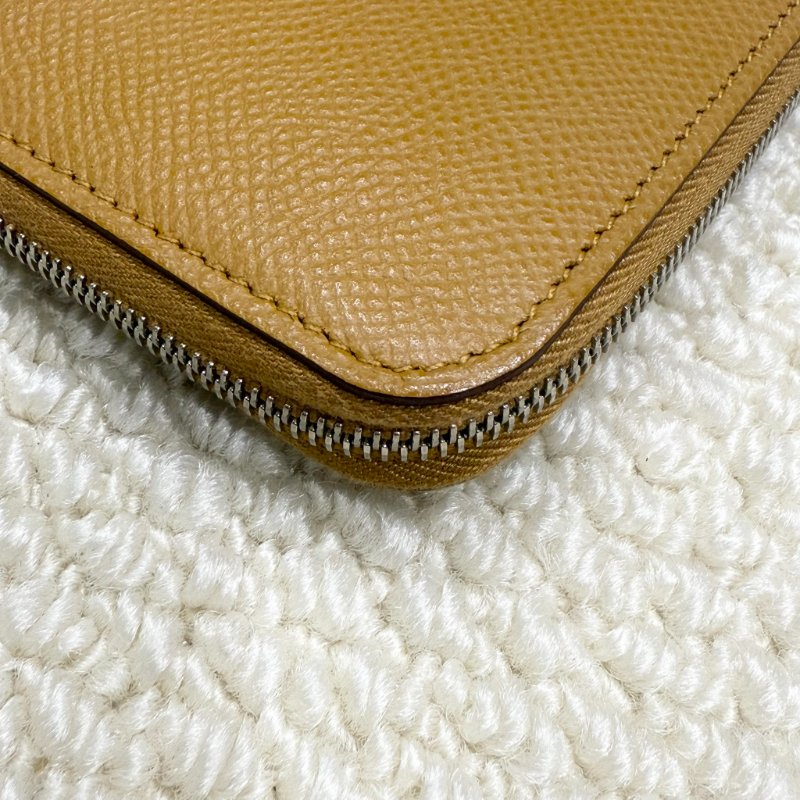 HERMES - 2S芝麻色EPSON 銀釦 Silk'in Azap 長夾-8
