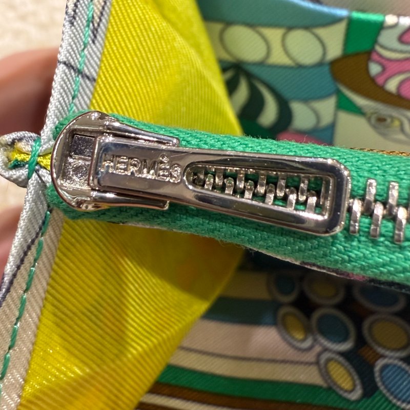 HERMES - 2S芝麻色EPSON 銀釦 Silk'in Azap 長夾-9