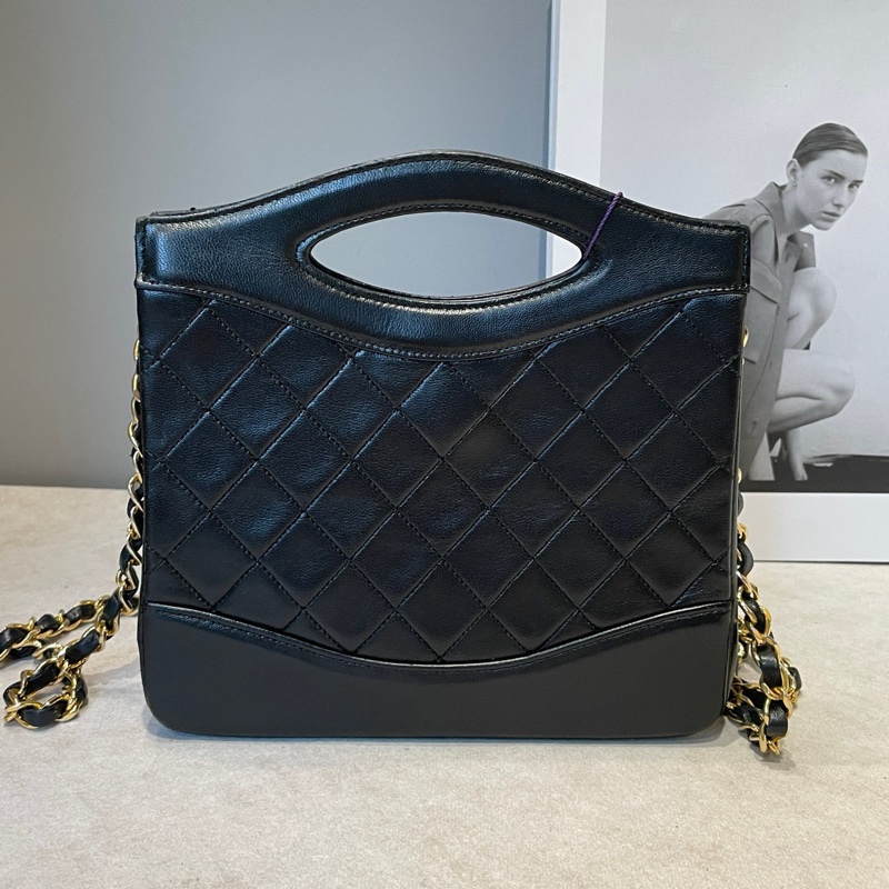 Chanel 中古黑金mini31bag 尺寸約19*17-6