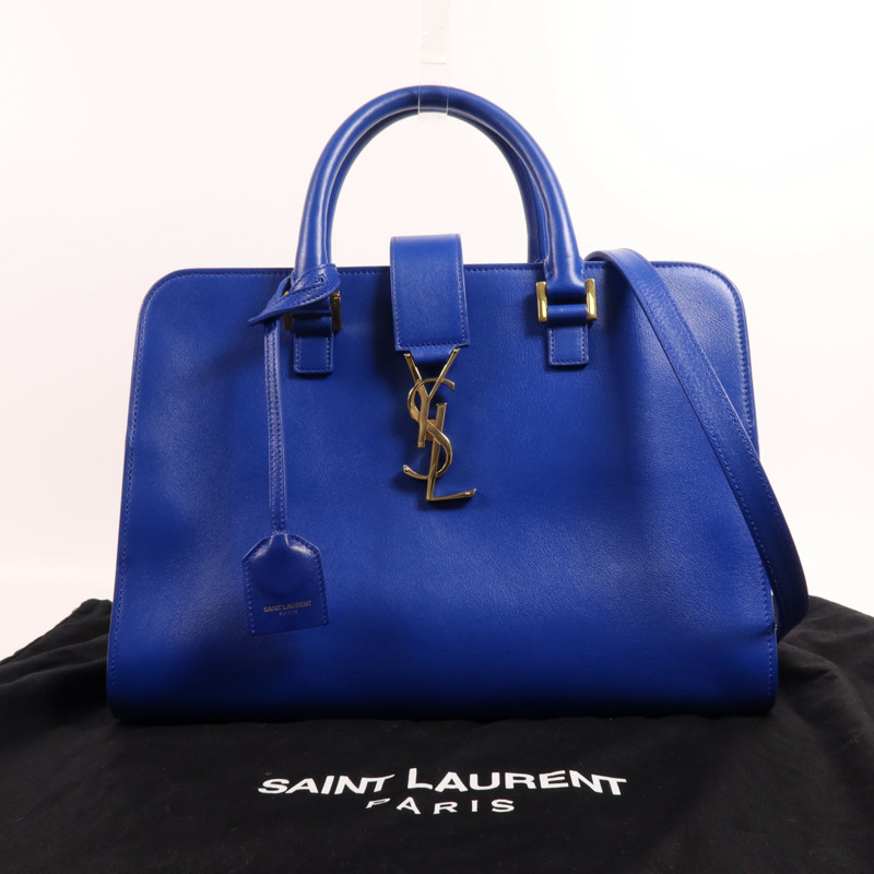 SAINT LAURENT 牛皮皮革Small Cabas金扣手挽肩背兩用袋-16