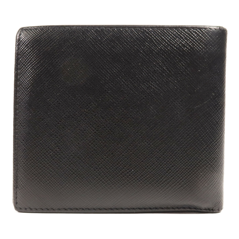 PRADA 牛皮皮革Wallet銀扣錢包-1