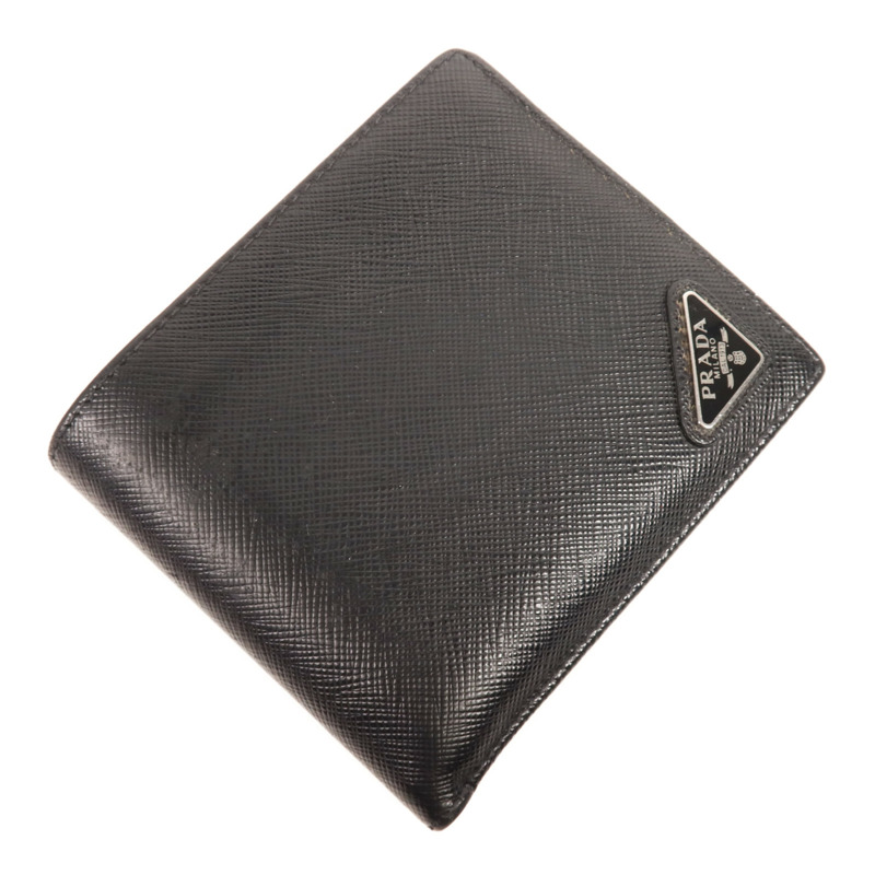 PRADA 牛皮皮革Wallet銀扣錢包-2