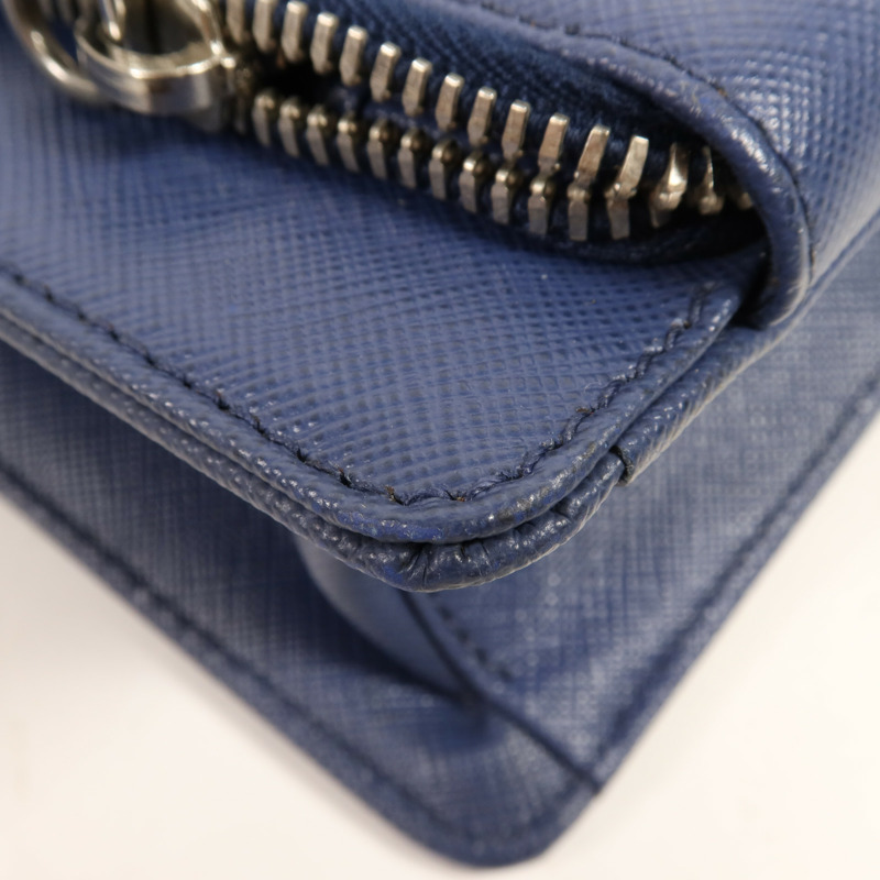 PRADA 牛皮皮革Briefcase銀扣公事包-10