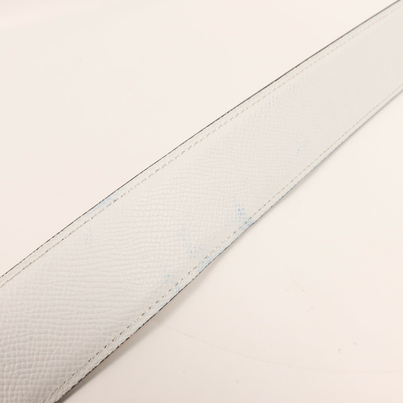 HERMES Epsom皮革Belt 110銀扣皮帶Gold-10