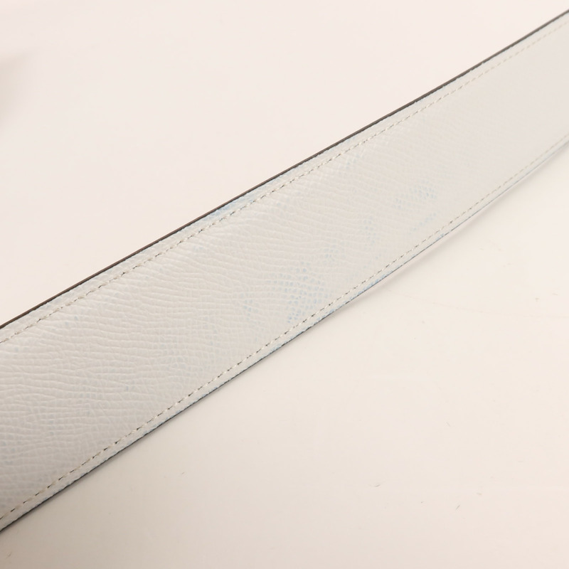 HERMES Epsom皮革Belt 110銀扣皮帶Gold-11