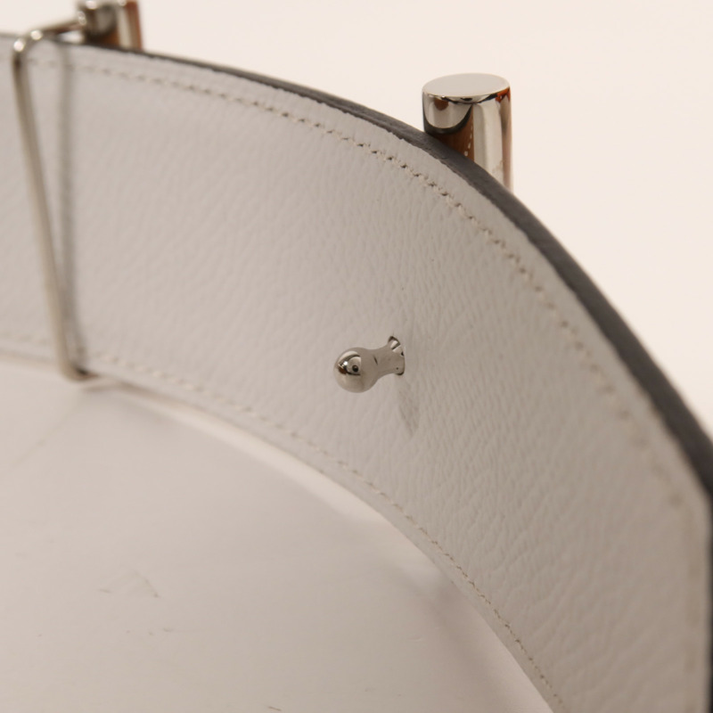 HERMES Epsom皮革Belt 110銀扣皮帶Gold-14