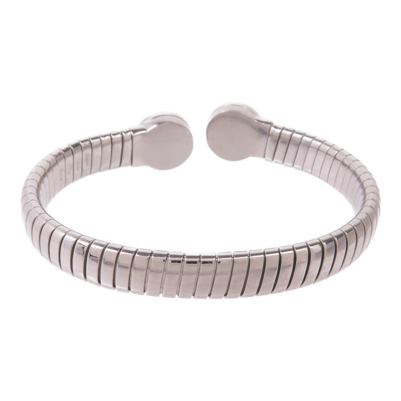 BVLGARI 不鏽鋼Tubogas Diamond Bracelet鑽石手鐲-2