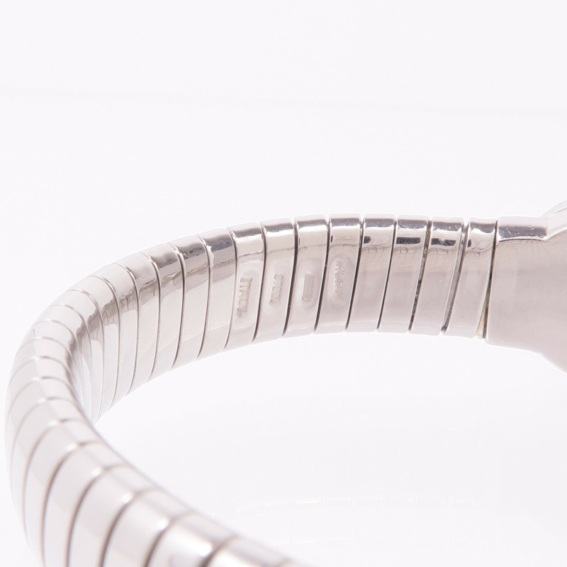 BVLGARI 不鏽鋼Tubogas Diamond Bracelet鑽石手鐲-5