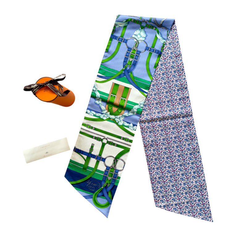 HERMES Maxi twilly cut 長絲巾-0