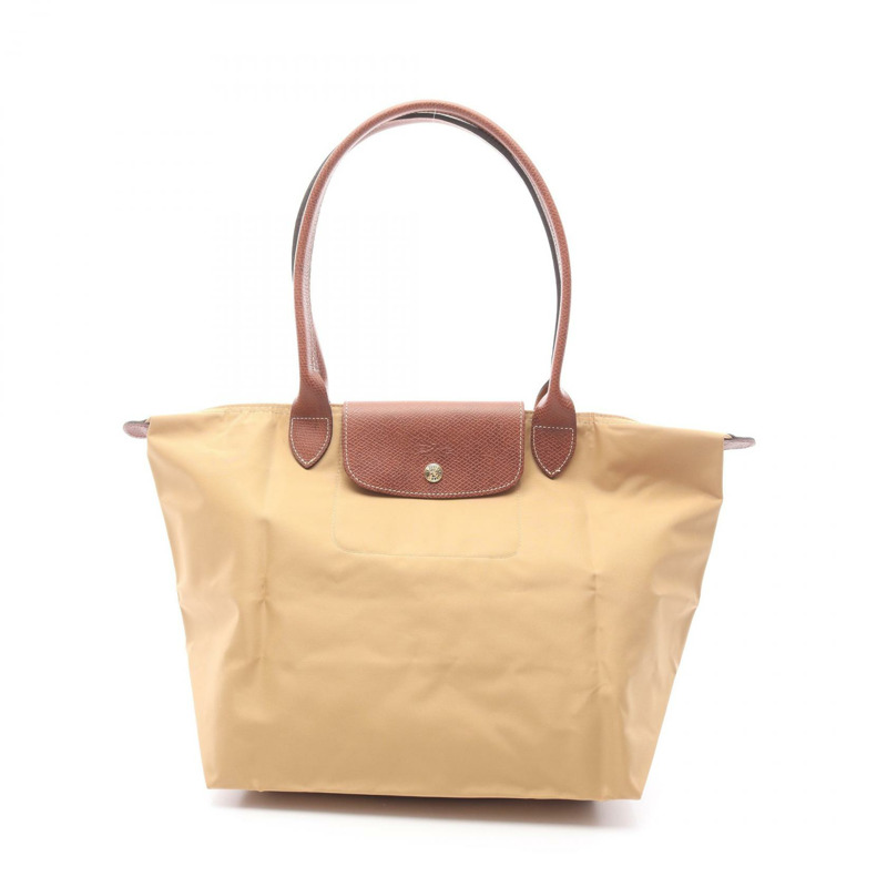 Longchamp Le Pliage Original L 托特包 L1899089P86 帆布皮革棕色 全新 女士-0