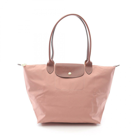 Longchamp Le Pliage Original L 托特包 L1899089P96 帆布皮革 粉紅色棕色 全新 女士