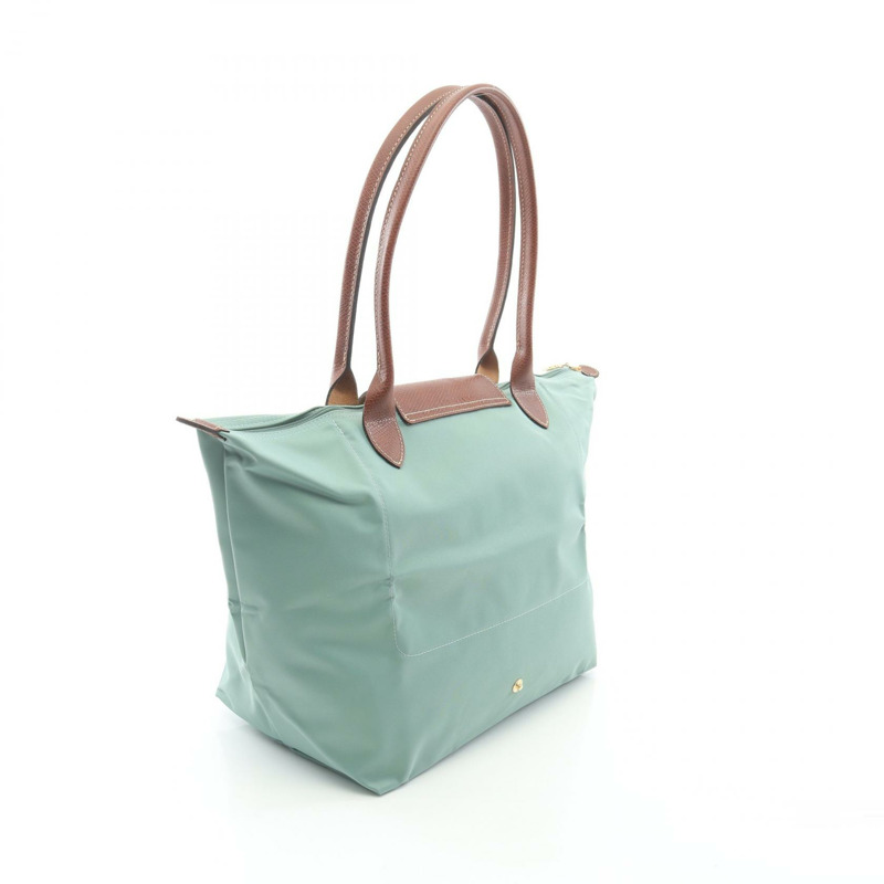 Longchamp Le Pliage Original L 托特包 L1899089P99 帆布皮革 綠色棕色 全新 女士-1