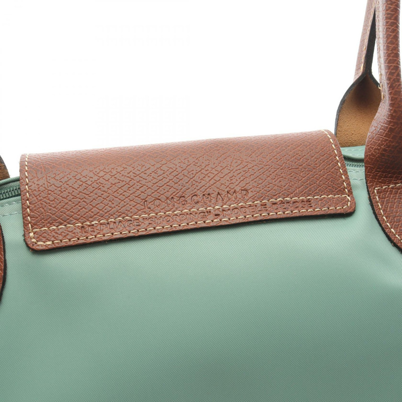 Longchamp Le Pliage Original L 托特包 L1899089P99 帆布皮革 綠色棕色 全新 女士-3