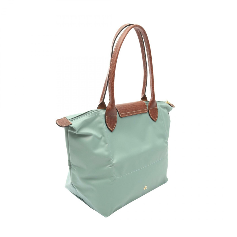 Longchamp LE PLIAGE ORIGINAL M LE PLIAGE ORIGINAL M 手提包 L2605089P99 帆布皮革 綠色棕色 全新 女士-1