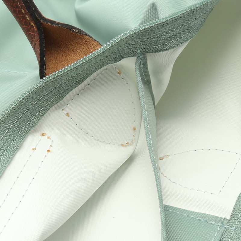 Longchamp LE PLIAGE ORIGINAL M LE PLIAGE ORIGINAL M 手提包 L2605089P99 帆布皮革 綠色棕色 全新 女士-4