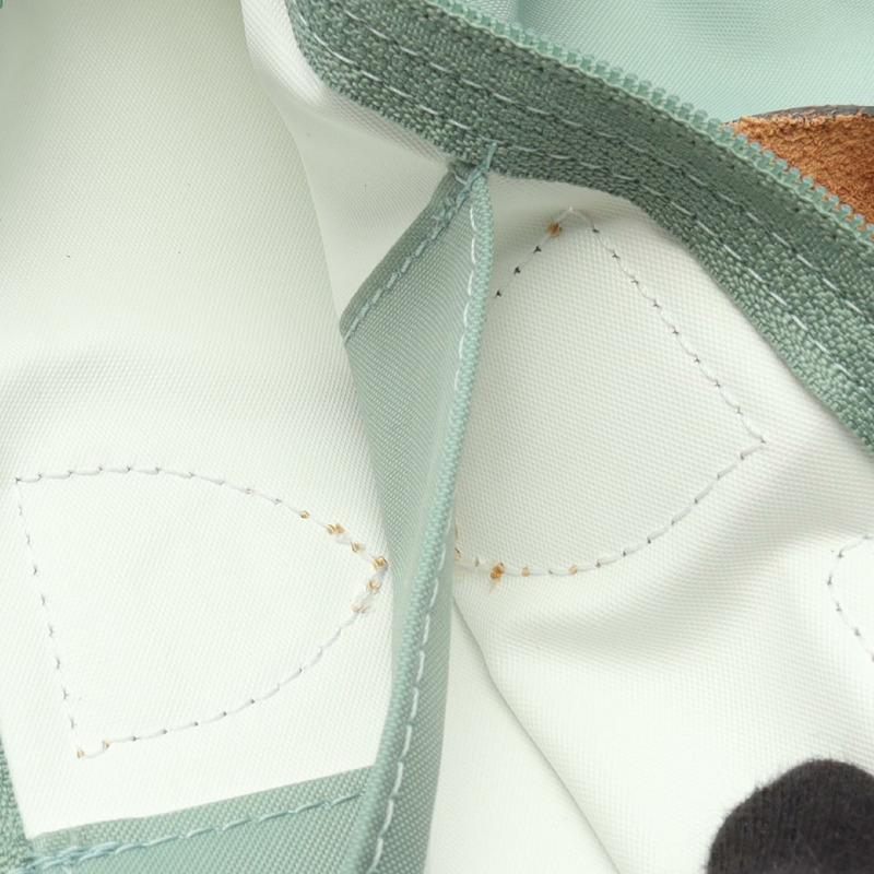 Longchamp LE PLIAGE ORIGINAL M LE PLIAGE ORIGINAL M 手提包 L2605089P99 帆布皮革 綠色棕色 全新 女士-5