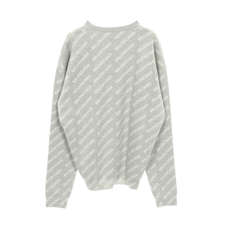 BALENCIAGA 針織衫 XS 碼 棉羊毛 灰色 白色 二手 男款-1