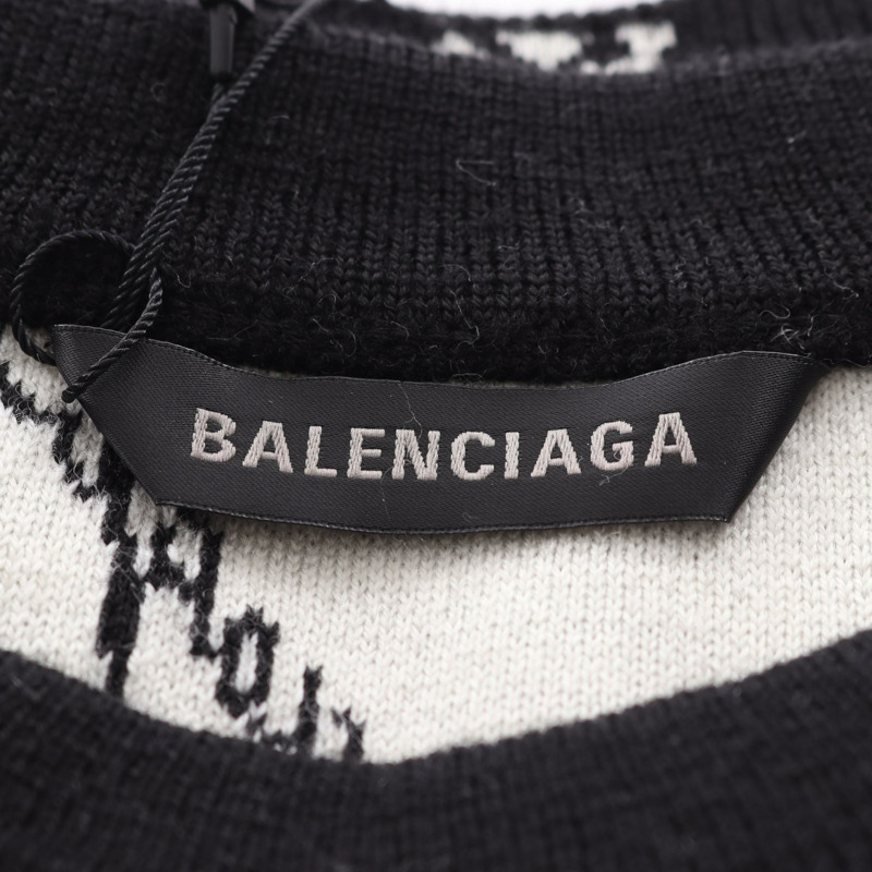 BALENCIAGA 針織衫 XS 碼羊毛衫 黑白配色 男款-2
