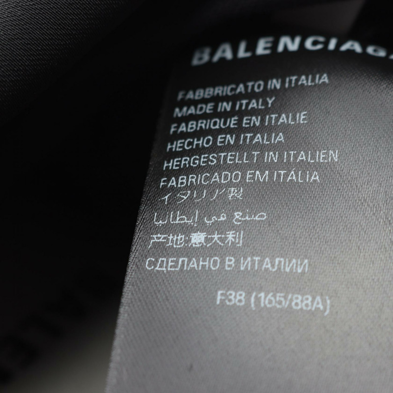 BALENCIAGA 褶襉T卹洋裝 #38 棉滌混紡 紫色 黑色 二手 女款-4