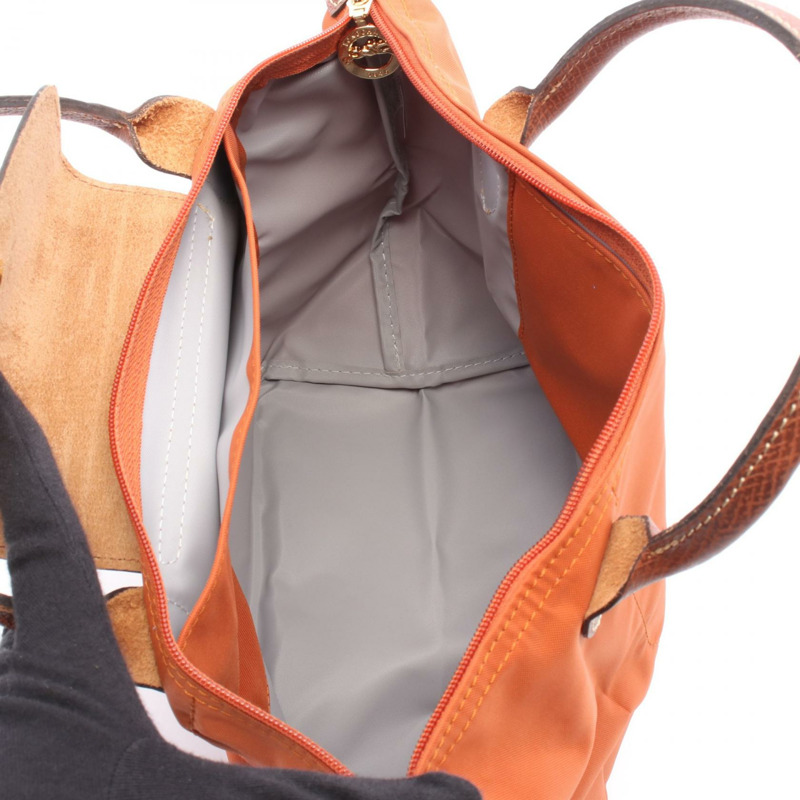 Longchamp Le Pliage S 手提包 1621089P97 帆布皮革棕色 全新 女士-2